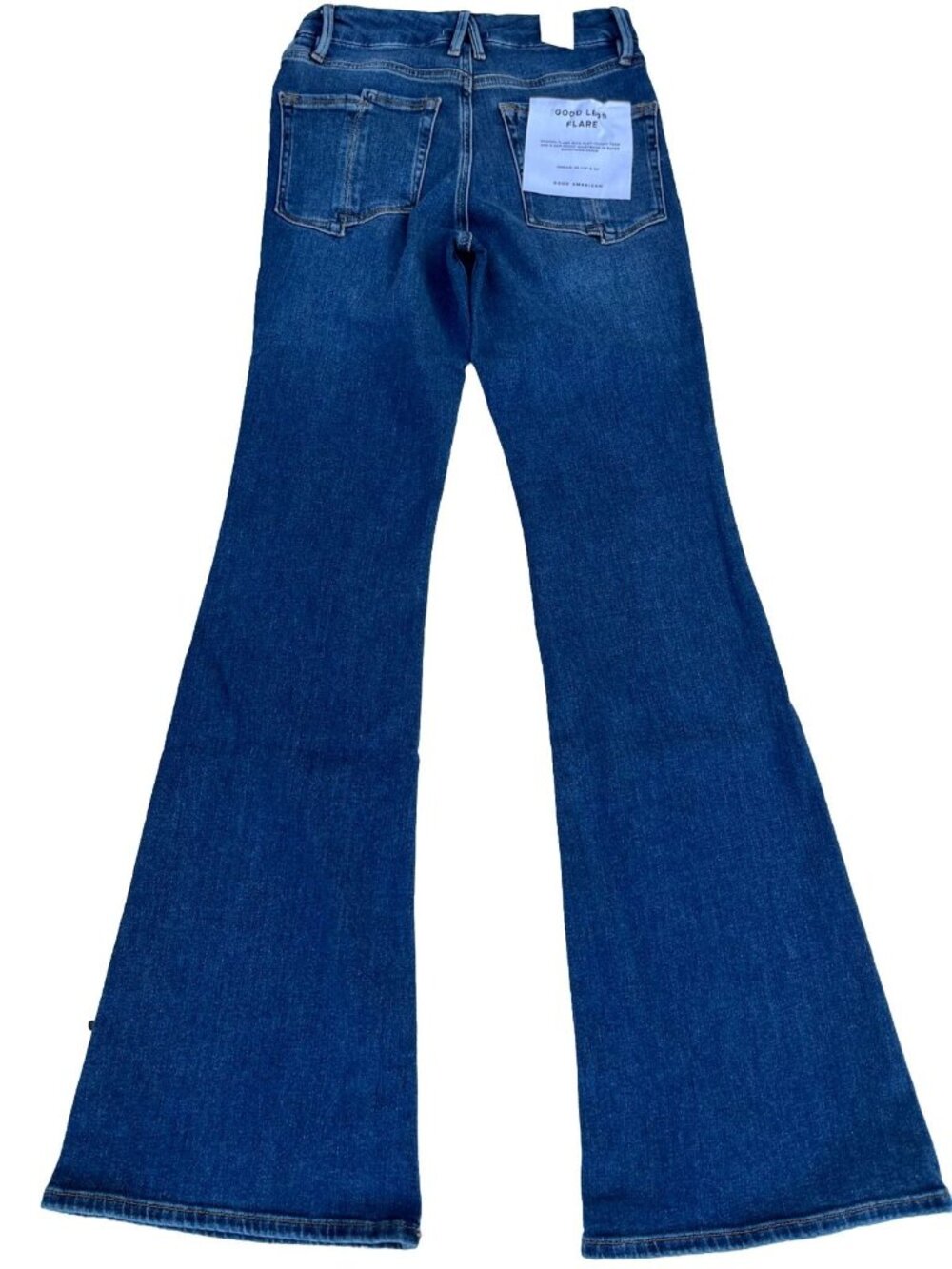Good American Good Legs Flare Jeans Sz 4 15 NWT Cashmere Blend High Rise - Picture 2 of 15